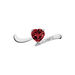 Bague Eva Or Blanc Grenat Et Diamant - Bagues solitaires Femme | Histoire d’Or