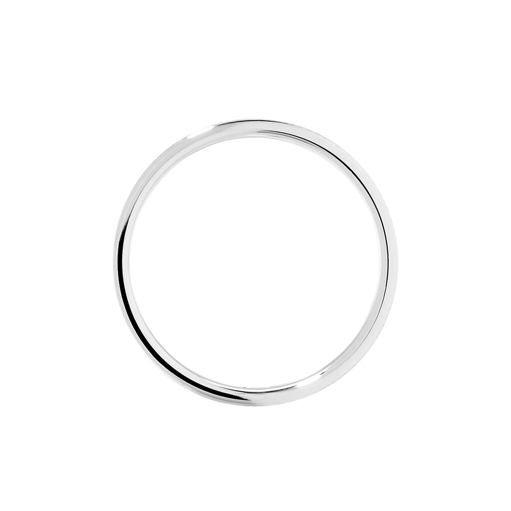 Alliance Junius Ruban Confort Or Blanc - Alliances Famille | Histoire d&rsquo;Or