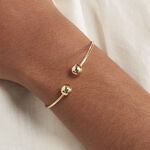 Bracelet Jonc Davina Boules Or Jaune - Bracelets joncs Femme | Histoire d&rsquo;Or