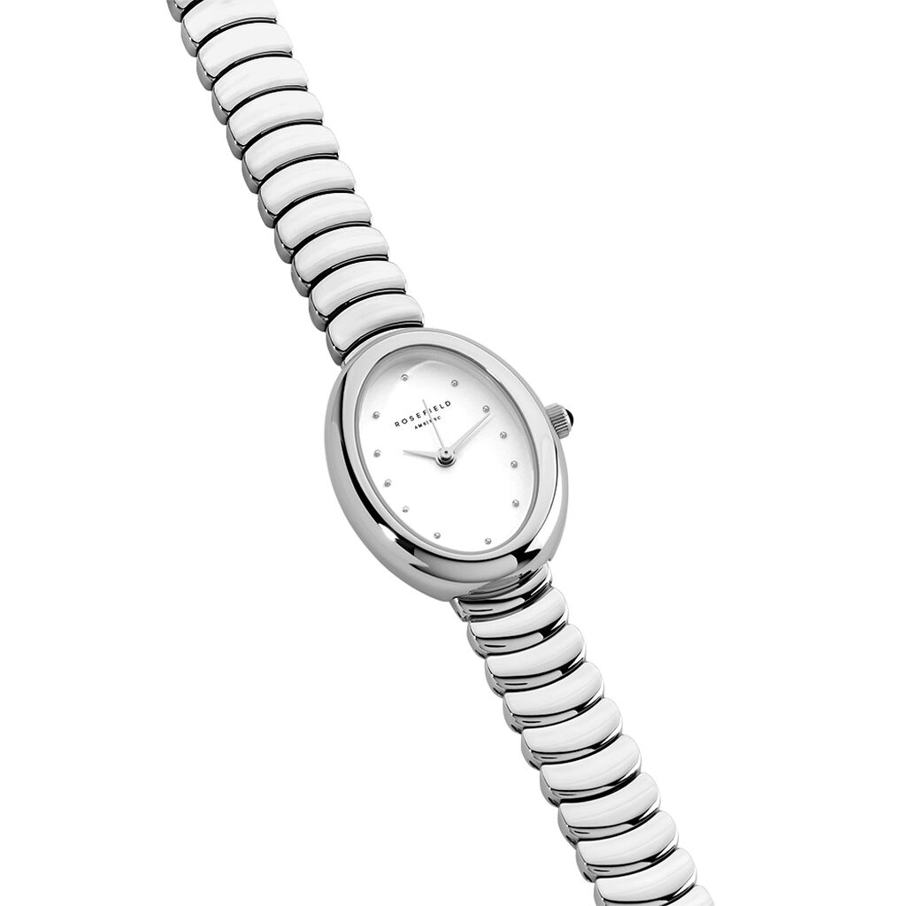 Montre Rosefield Ovale Blanc - Id&eacute;es cadeaux Femme | Histoire d&rsquo;Or