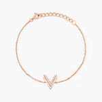 Bracelet Nollia Argent Rose Oxyde De Zirconium - Bracelets Femme | Histoire d&rsquo;Or