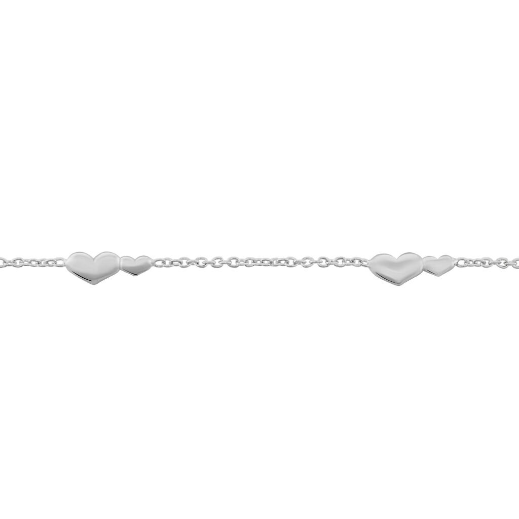 Bracelet Astria Argent Blanc - Bracelets Coeur Femme | Histoire d’Or