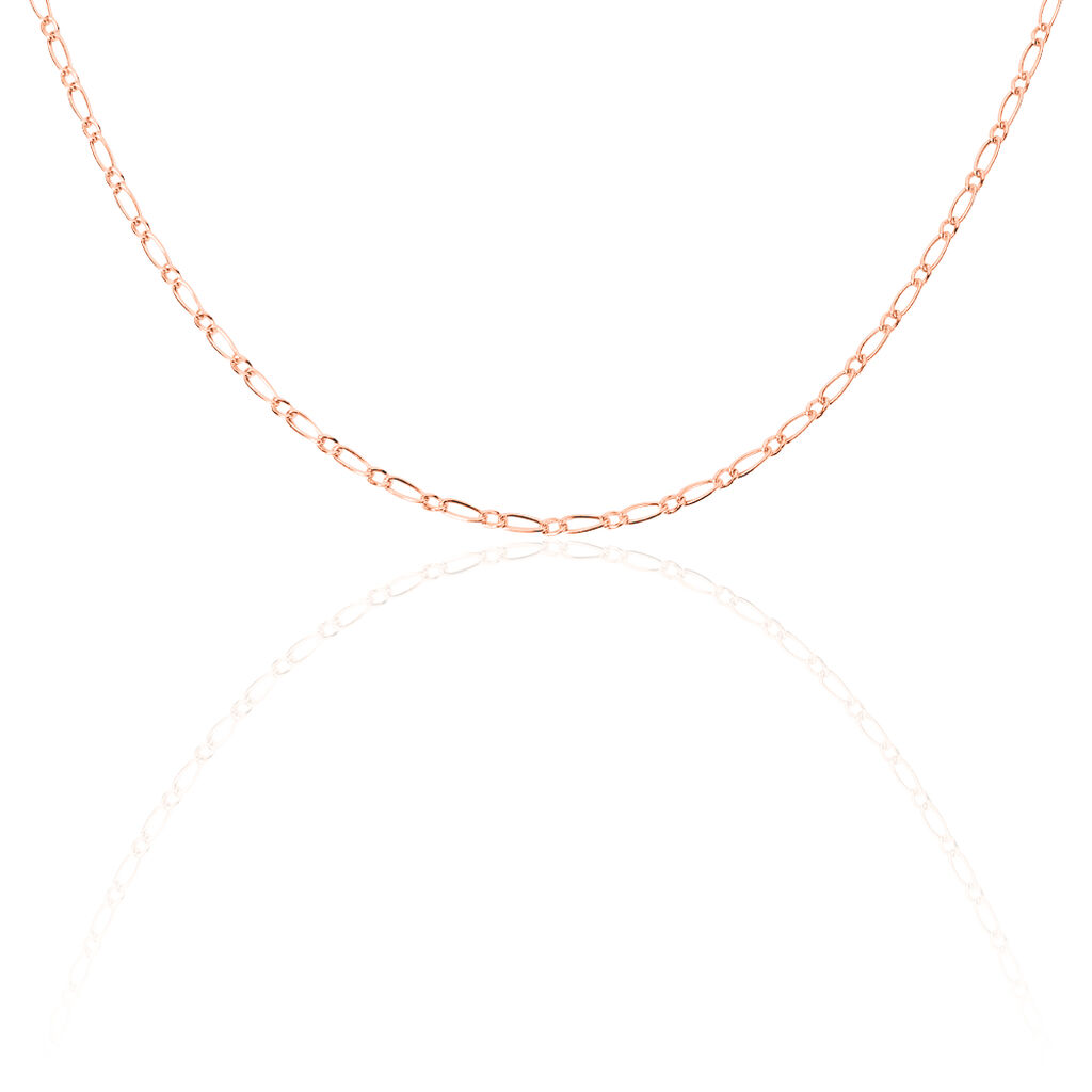 Cha&icirc;ne Ophelio Maille Alternee 1/1 Or Rose - Chaines Femme | Histoire d&rsquo;Or