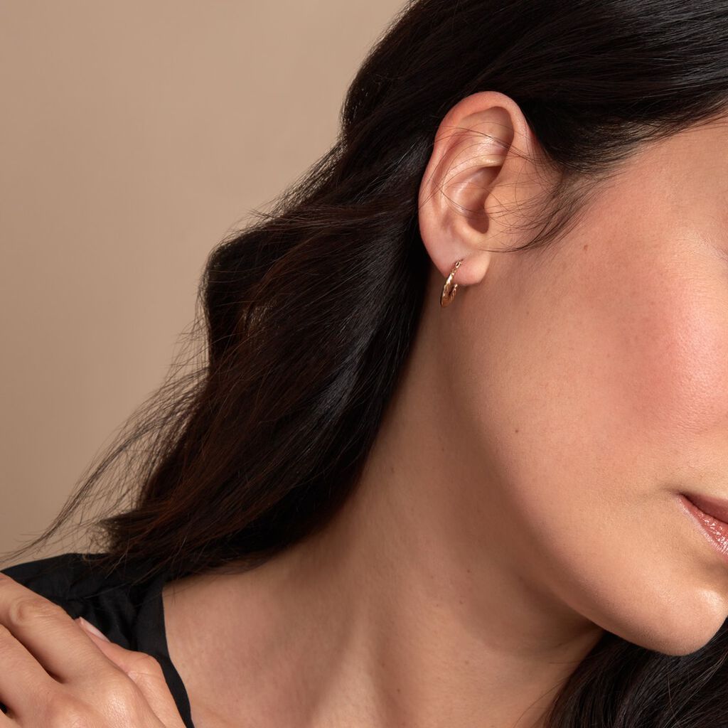 Créoles Morna Or Jaune - Boucles d'oreilles créoles Femme | Histoire d’Or