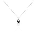 Collier H&eacute;l&eacute;ane Argent Blanc C&eacute;ramique Et Oxyde De Zirconium - Colliers fantaisie Femme | Histoire d&rsquo;Or