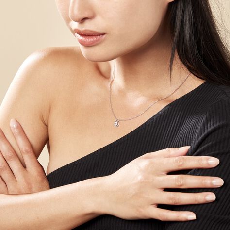 Collier Argent Temusio Oxydes De Zirconium - Colliers fantaisie Femme | Histoire d’Or