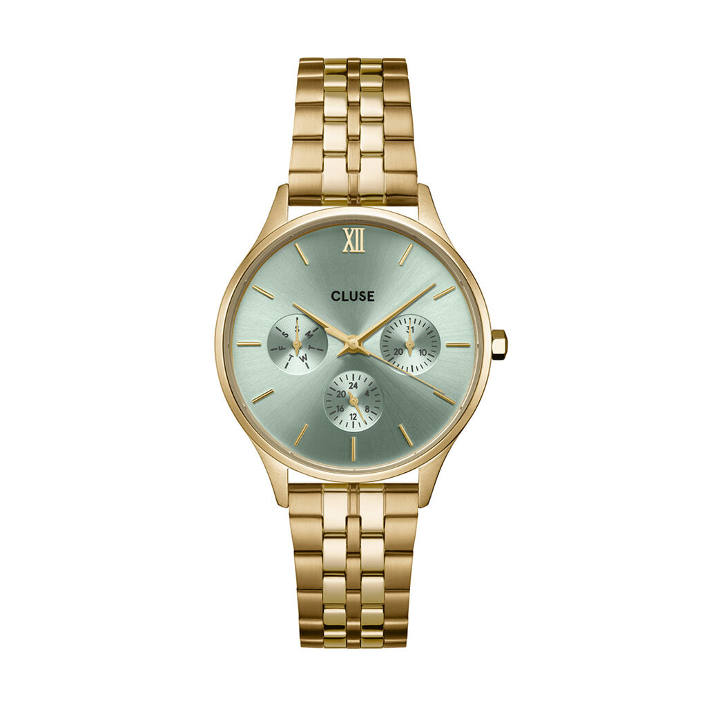 Montre Cluse Minuit Multifunction Vert - Montres Femme | Histoire d’Or