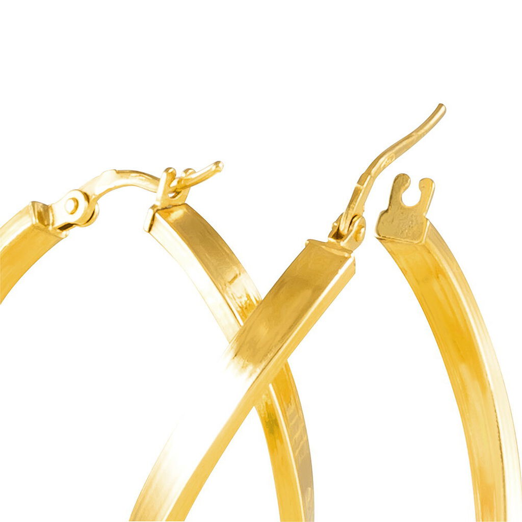 Créoles Silla Or Jaune - Boucles d'oreilles créoles Femme | Histoire d’Or