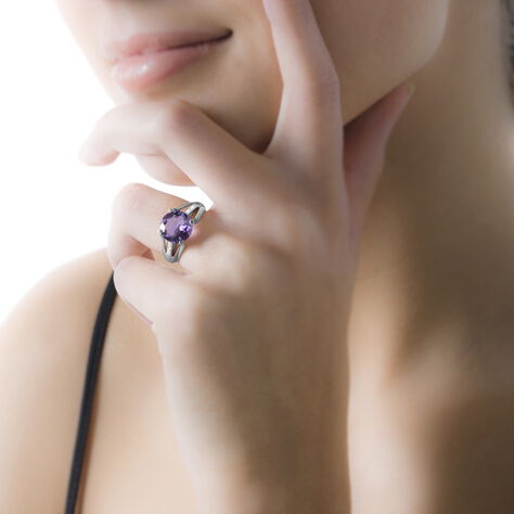 Bague Cecile Or Jaune Quartz Et Diamant - Bagues solitaires Femme | Histoire d’Or