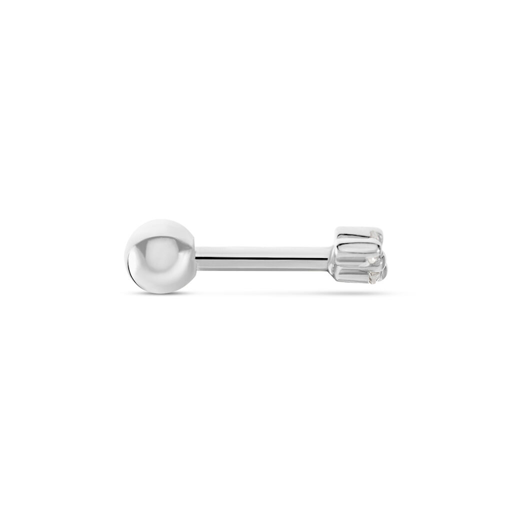 Piercing D'oreille Unitaire Acadia Argent Blanc Oxyde De Zirconium - Boucles d'oreilles fantaisie Femme | Histoire d’Or