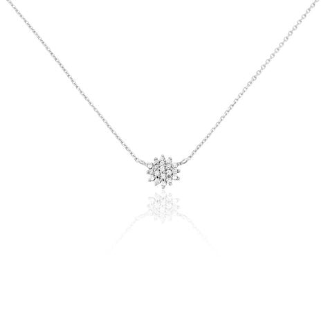 Collier Or Blanc Kristel Oxydes De Zirconium - Colliers Femme | Histoire d’Or