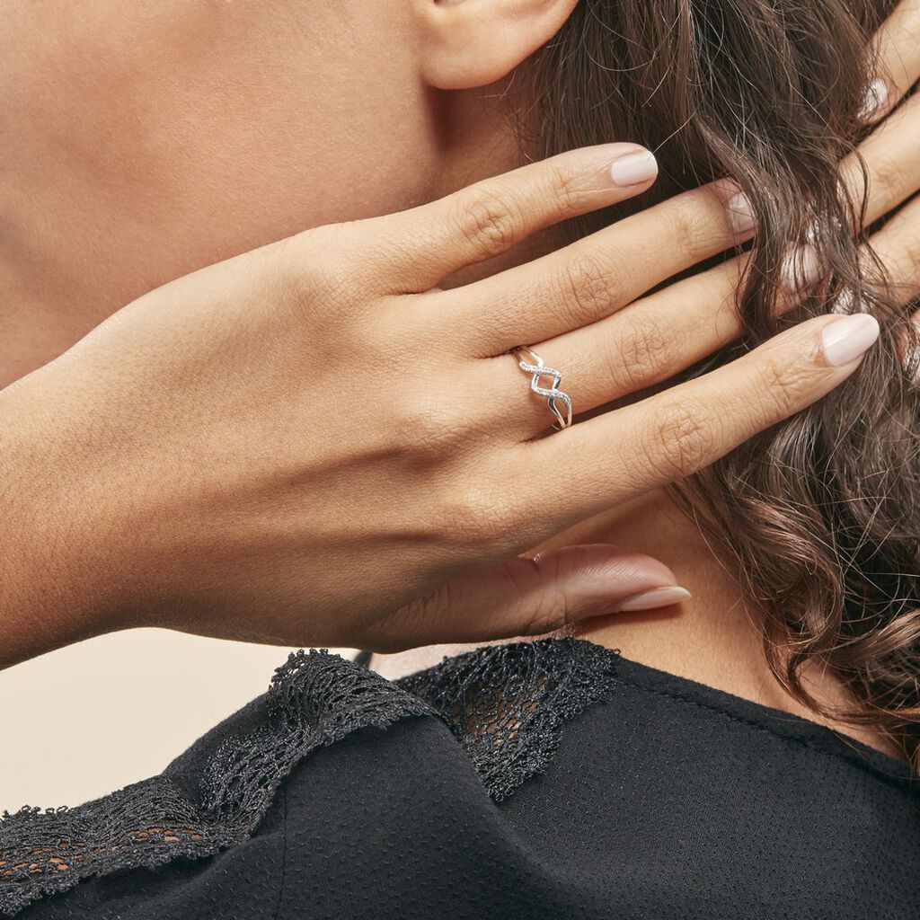 Bague Loula Or Blanc Diamant - Bagues avec pierre Femme | Histoire d’Or
