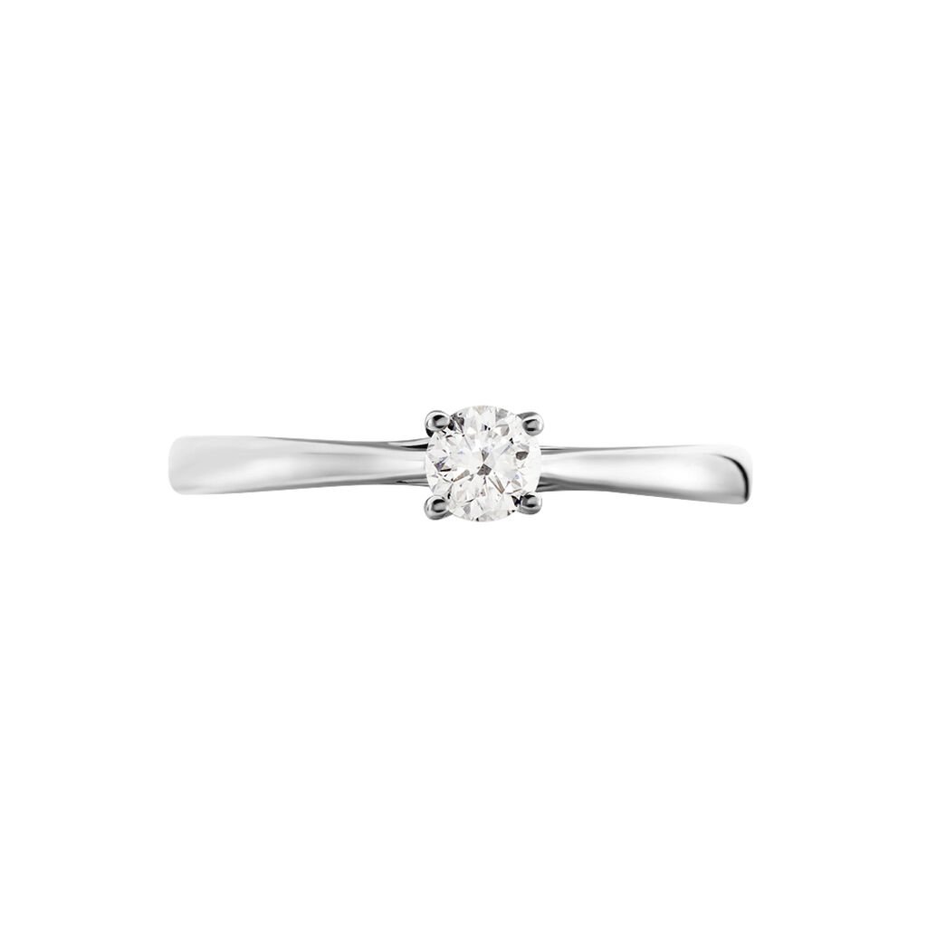 Bague Solitaire Victoria Platine Blanc Diamant - Bagues solitaires Femme | Histoire d&rsquo;Or