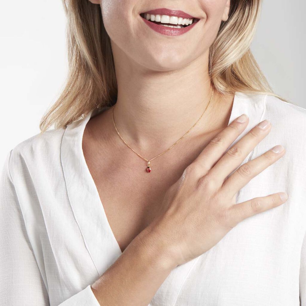 Pendentif Helidie Coccinelle Or Jaune - Pendentifs Femme | Histoire d’Or
