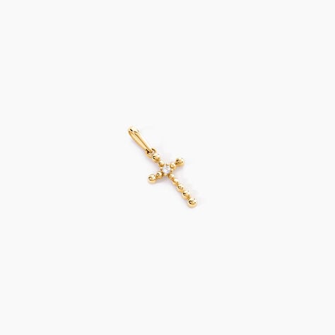 Pendentif Edgardo Or Jaune Oxyde De Zirconium - Pendentifs Communion Femme | Histoire d&rsquo;Or