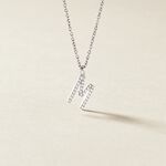 Pendentif Klementine Or Blanc Oxyde De Zirconium - Pendentifs Femme | Histoire d&rsquo;Or