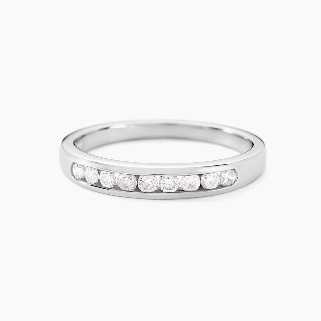 Alliance Giulia Or Blanc Diamant - Alliances Femme | Histoire d&rsquo;Or