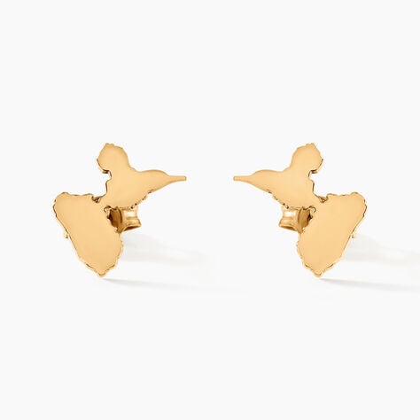 Boucles D'oreilles Puces Gwada Or Jaune - Clous d'oreilles Famille | Histoire d’Or