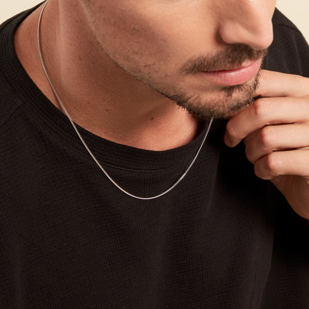 Collier Maille Argent Casper - Chaines Homme | Histoire d’Or