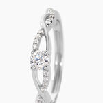 Bague Phoebus Argent Blanc Oxyde De Zirconium - Bagues solitaires Femme | Histoire d&rsquo;Or