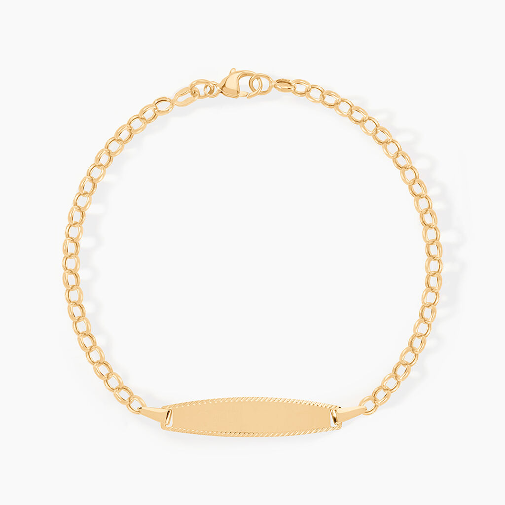 Bracelet Identit&eacute; Marcel Or Jaune - Bracelets Communion Enfant | Histoire d&rsquo;Or
