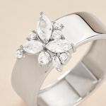 Bague Kirsi Argent Blanc Oxyde De Zirconium - Bagues avec pierre Femme | Histoire d&rsquo;Or