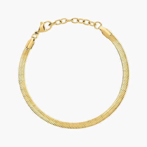 Bracelet Prestance Acier Jaune - Bracelets cha&icirc;ne Femme | Histoire d&rsquo;Or
