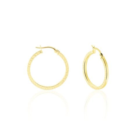 Créoles Xanthia Or Jaune - Boucles d'oreilles créoles Femme | Histoire d’Or