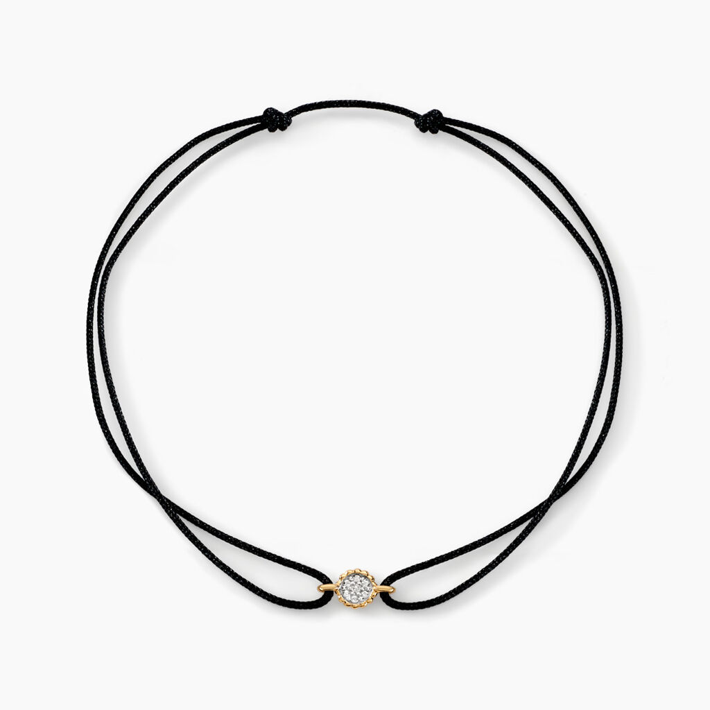 Bracelet Mon Premier Diamant Or Jaune Diamant - Bracelets cordon Femme | Histoire d&rsquo;Or
