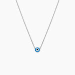 Collier Parad'eyes Argent Blanc - Colliers fantaisie Femme | Histoire d&rsquo;Or