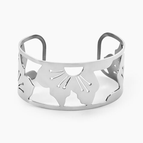 Bracelet Jonc Acier Blanc - Bracelets joncs Femme | Histoire d&rsquo;Or