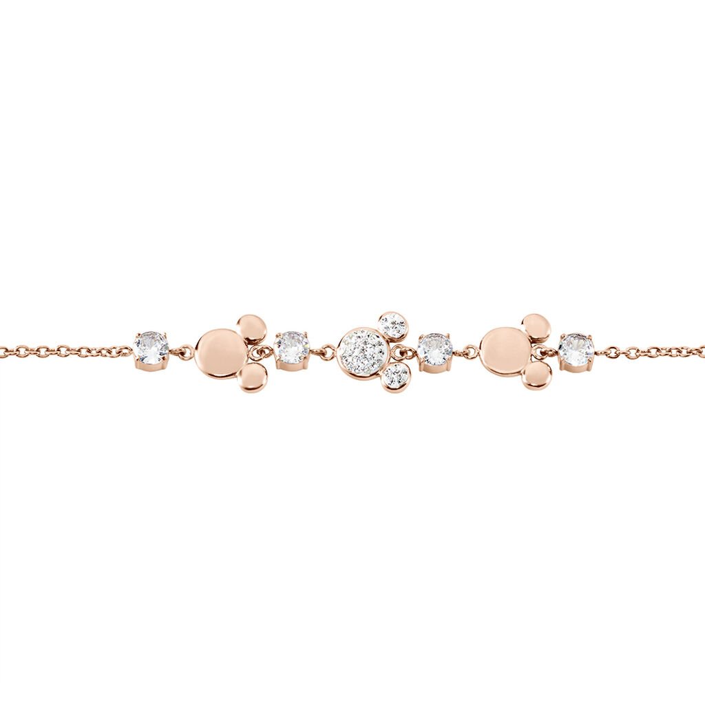 Bracelet Disney Acier Doré Rose Oxyde - Bracelets Femme | Histoire d’Or