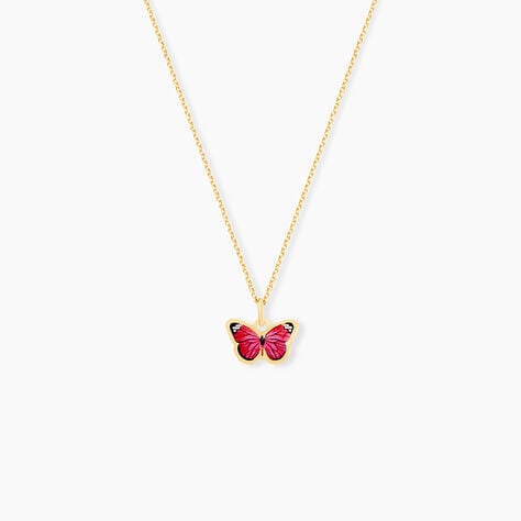 Collier Sulivia Papillon Or Jaune - Colliers Enfant | Histoire d&rsquo;Or
