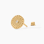 Boucles D'oreilles Puces Carmina Plaqu&eacute; Or Jaune Oxyde De Zirconium - Boucles d'oreilles fantaisie Femme | Histoire d&rsquo;Or