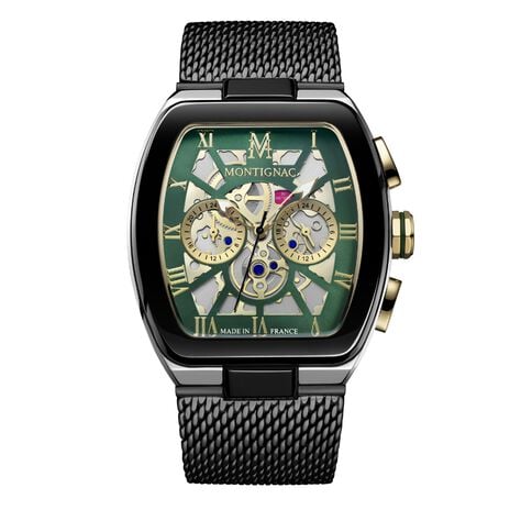 Montre Montignac Tonneau Vert - Montres Homme | Histoire d&rsquo;Or
