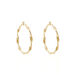 Créoles Lenna Torsadée Plaqué Or Jaune - Boucles d'oreilles créoles Femme | Histoire d’Or