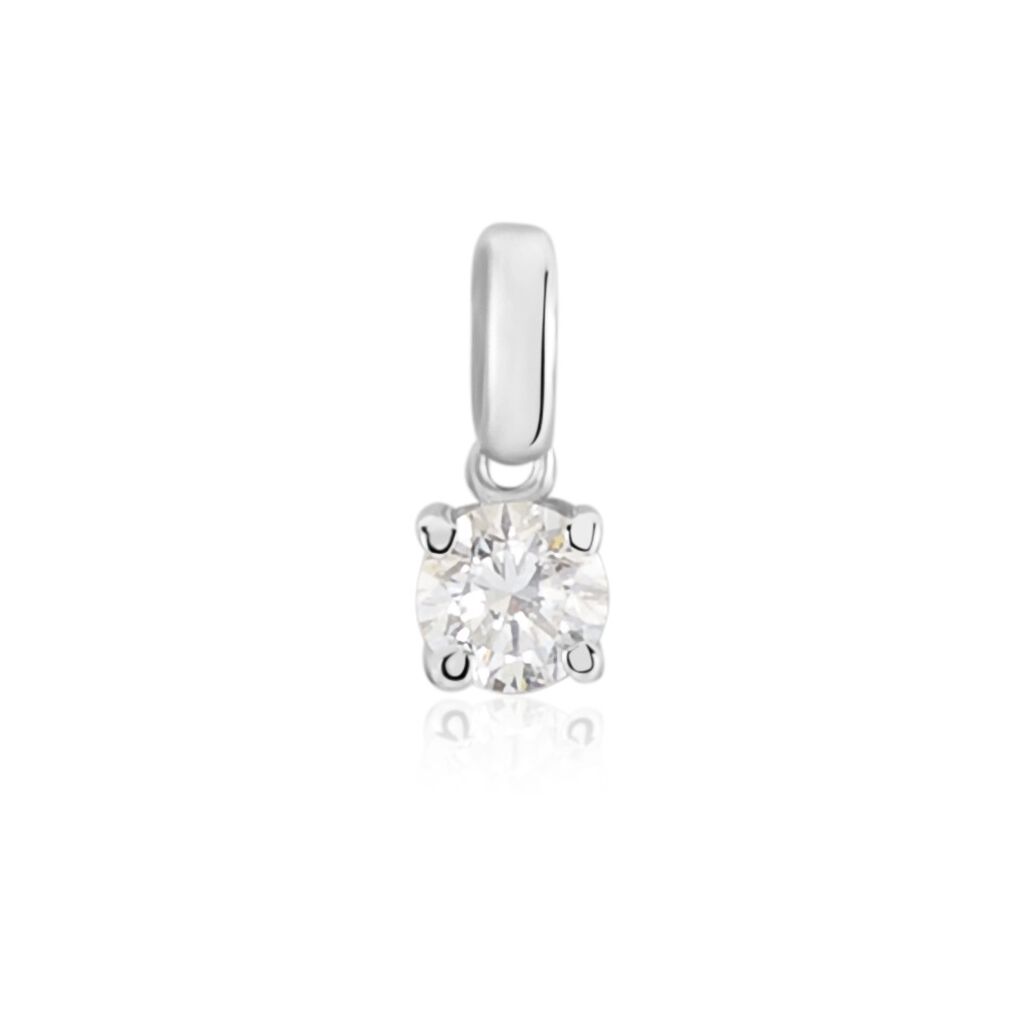 Pendentif Aphrodite Or Blanc Diamant - Pendentifs Femme | Histoire d’Or