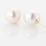 Boucles D'oreilles Puces Ursulina Or Jaune Perle De Culture - Clous d'oreilles Femme | Histoire d&rsquo;Or