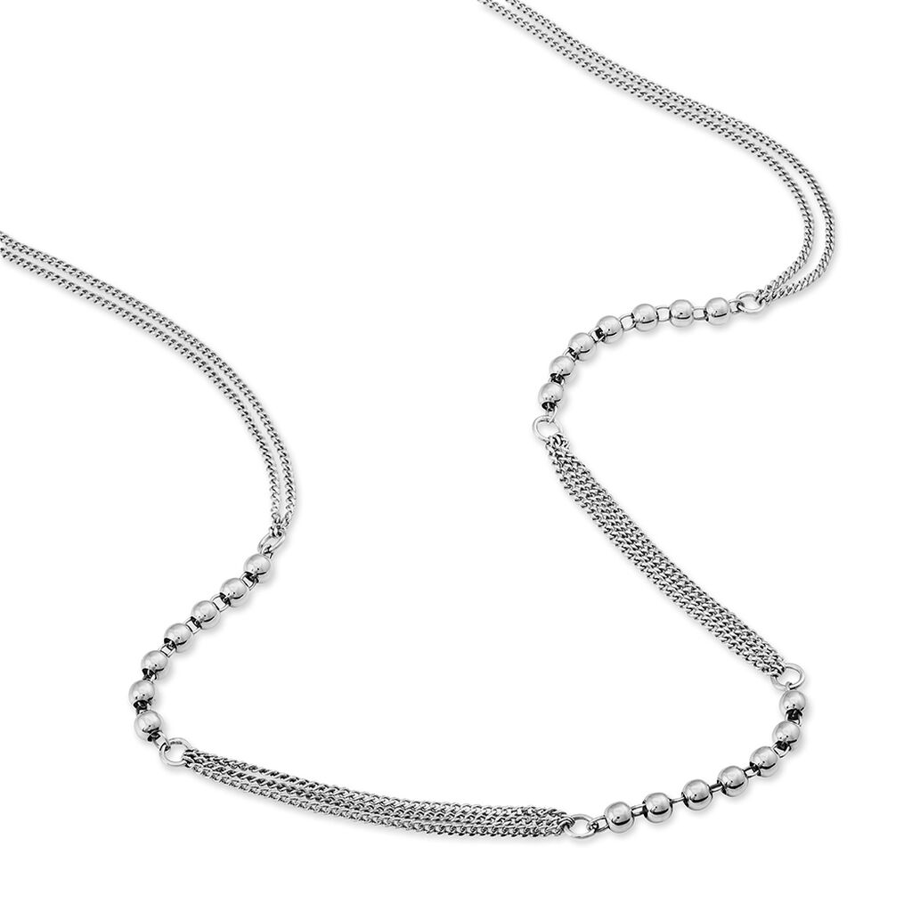 Collier Melodie Argent Blanc - Colliers fantaisie Femme | Histoire d&rsquo;Or