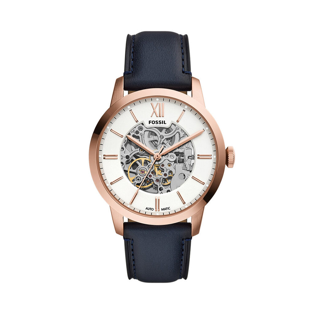 Montre Fossil Townsman Automatic Blanc - F&ecirc;te des p&egrave;res Homme | Histoire d&rsquo;Or