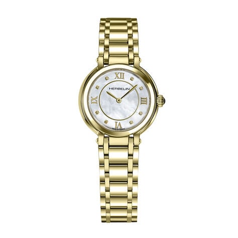 Montre Herbelin Galet Nacre Blanche - Montres Femme | Histoire d&rsquo;Or