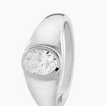 Bague Huge Argent Blanc Oxyde De Zirconium - Bagues avec pierre Femme | Histoire d&rsquo;Or