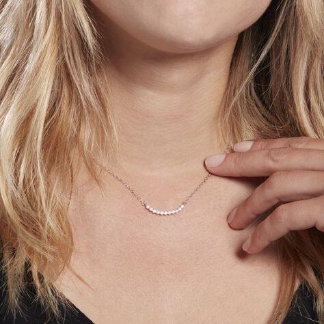 Collier Genoveva Argent Blanc Oxyde De Zirconium - Colliers fantaisie Femme | Histoire d’Or