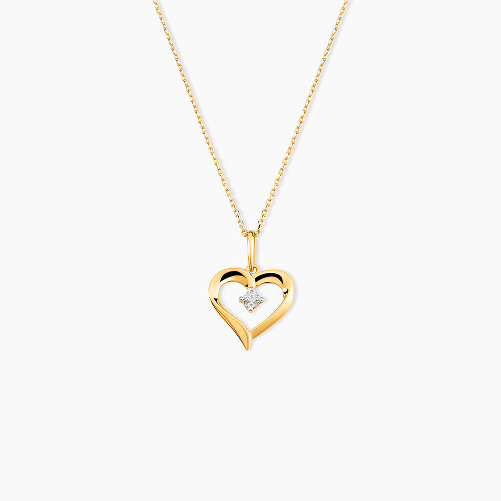 Pendentif Hezekiah Or Jaune Diamant - F&ecirc;te des m&egrave;res Femme | Histoire d&rsquo;Or