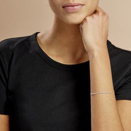 Bracelet Whitney Argent Blanc Oxyde De Zirconium - Bracelets fantaisie Femme | Histoire d’Or