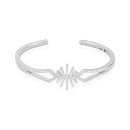 Bracelet Jonc Neli Argent Blanc Oxyde De Zirconium - Bracelets joncs Femme | Histoire d’Or