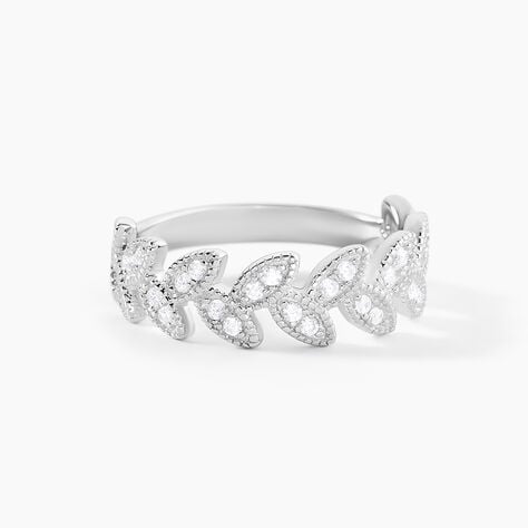 Bague Argent Blanc Cynome Oxydes De Zirconium - Bagues avec pierre Femme | Histoire d’Or
