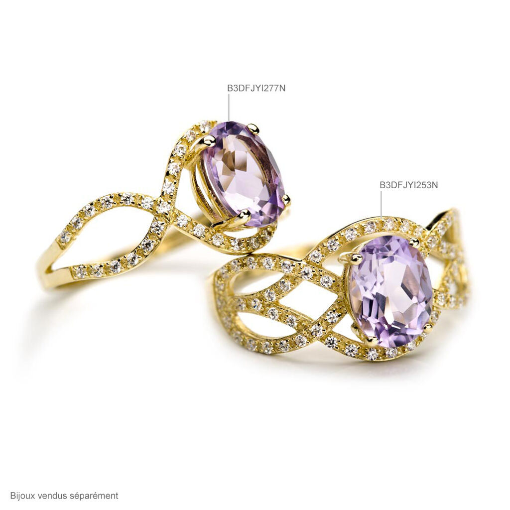 Bague Tina Or Blanc Topaze Et Diamant - Bagues solitaires Femme | Histoire d’Or