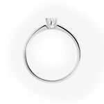 Bague Solitaire Ihsane Or Blanc Diamant - Bagues solitaires Femme | Histoire d&rsquo;Or