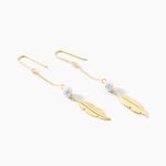 Boucles D'oreilles Pendantes Powoo Or Jaune Strass - Boucles d'oreilles pendantes Femme | Histoire d&rsquo;Or